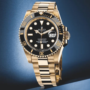 Rolex Submariner Stainless Steel Full Gold & Black Dial Japanese Automatic Master Quality Men’s Watch