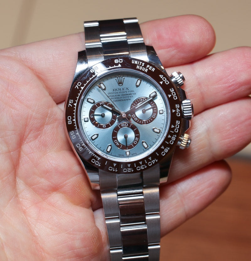 Rolex Daytona Cosmograph Stainless Steel Sky Blue Dial Japanese Master Quality Mens Watch