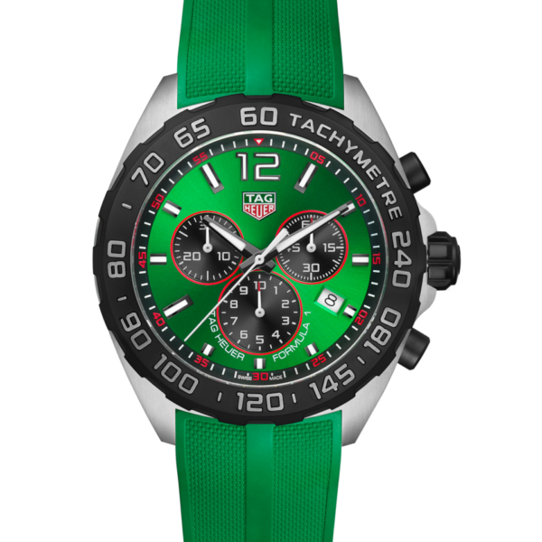 Tag Heuer Formula 1 Green Stainless Steel Japanese Quality Quartz Chronograph Master Quality Men’s Watch