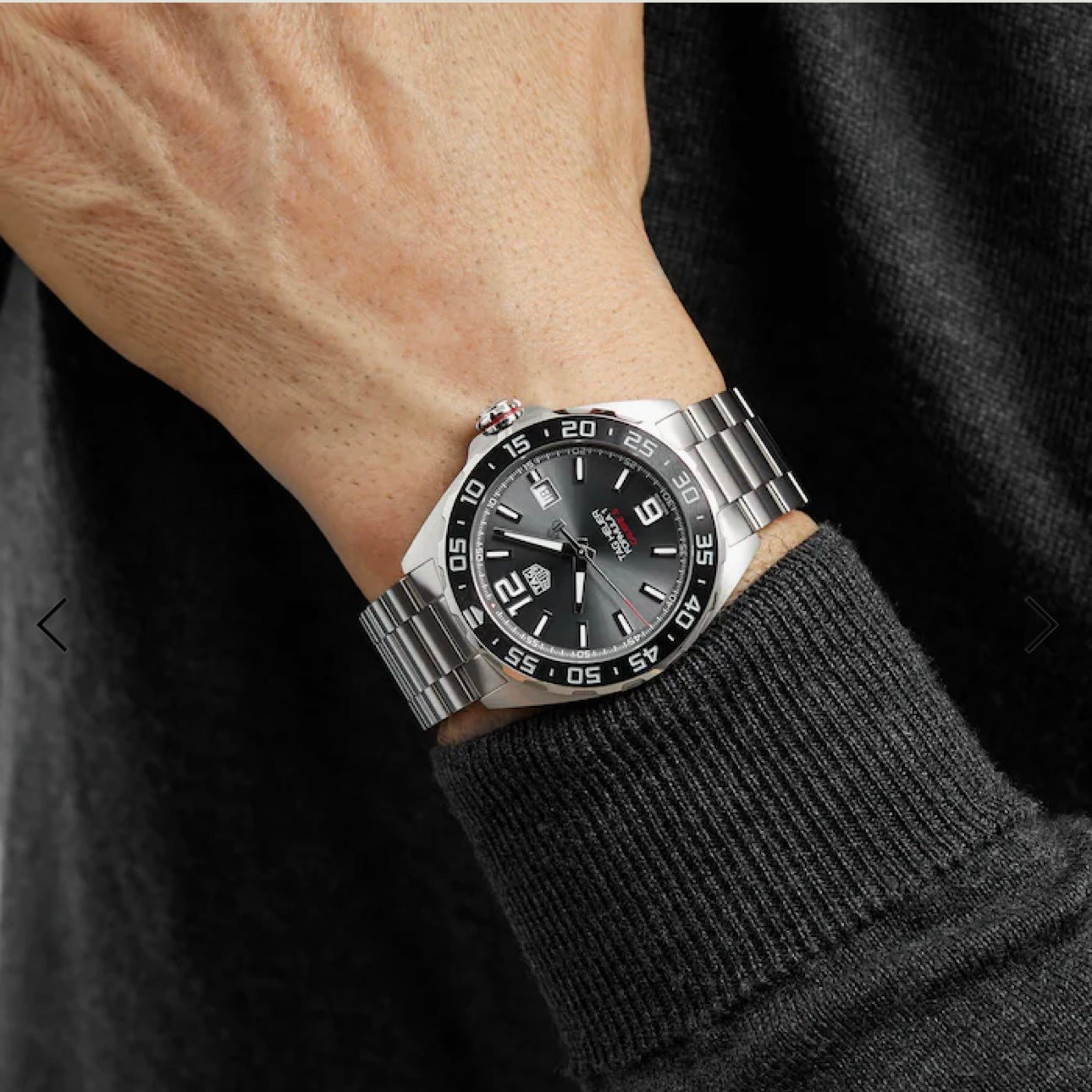 TAG Heuer Carerra Formula 1 Special Edition Re-Imagines Formula 1 Racing Grey Dial Automatic Mens Watch