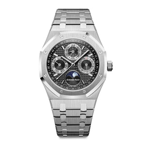 Audemars Piguet Royal Oak Double Balance Wheel Open worked Dial Full Black Automatic Mens Watch