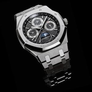 Audemars Piguet Royal Oak Double Balance Wheel Open worked Dial Full Black Automatic Mens Watch