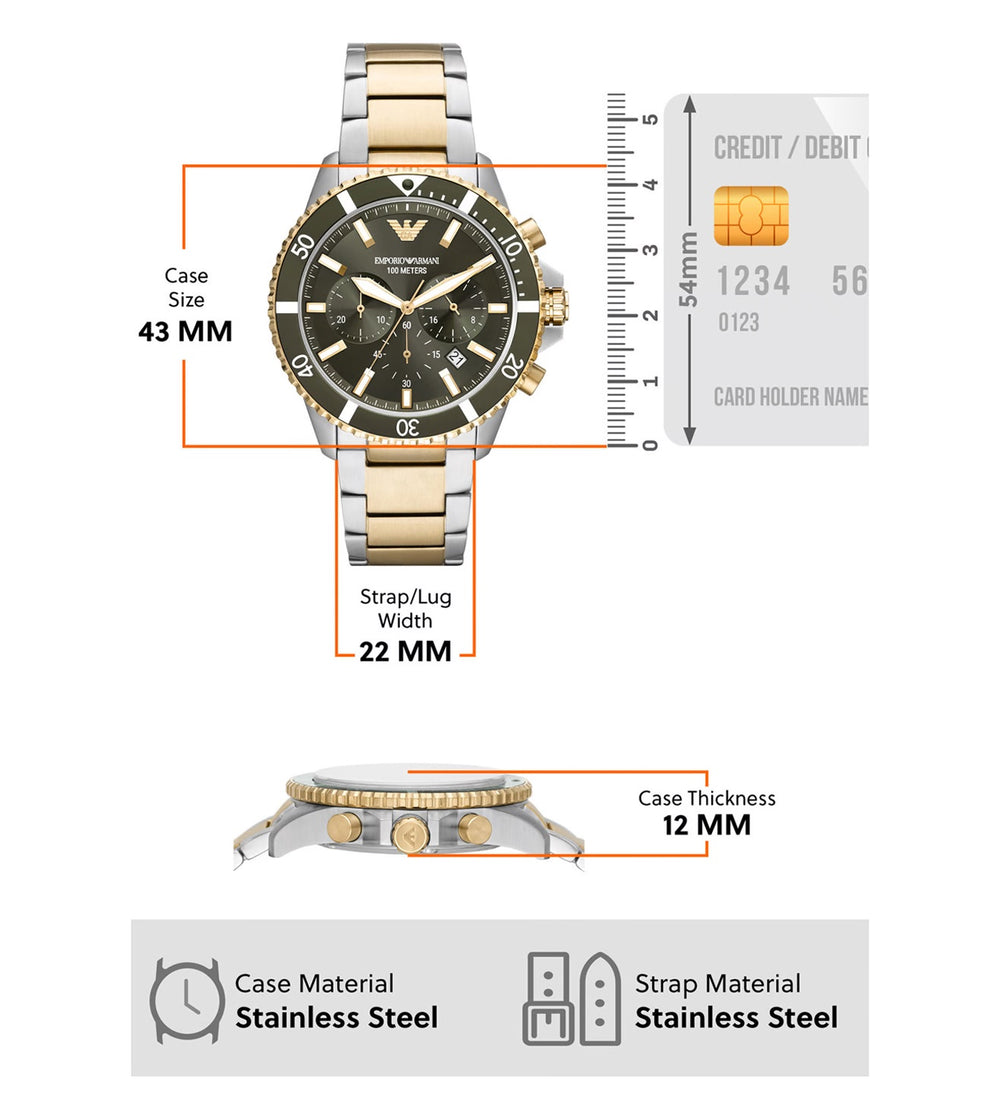Emporio Armani AR11361 Chronograph Analog Watch for Men