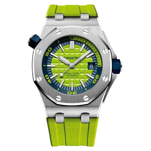 Audemars Piguet Royal Oak Offshore Diver Watch Green Dial 42mm Automatic Mens Watch