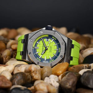 Audemars Piguet Royal Oak Offshore Diver Watch Green Dial 42mm Automatic Mens Watch