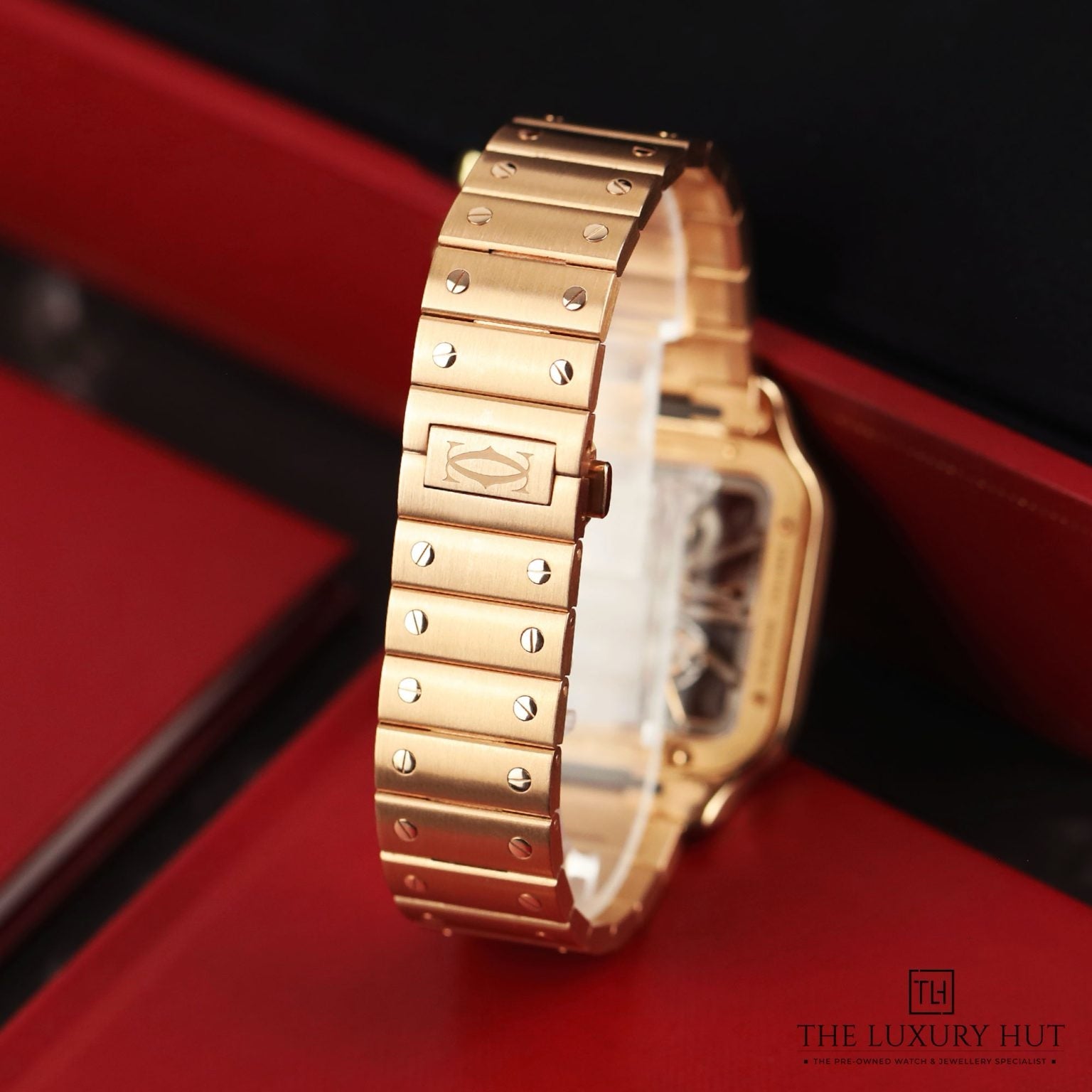 Cartier Santos De Skeleton Rosegold Automatic Men’s Watch