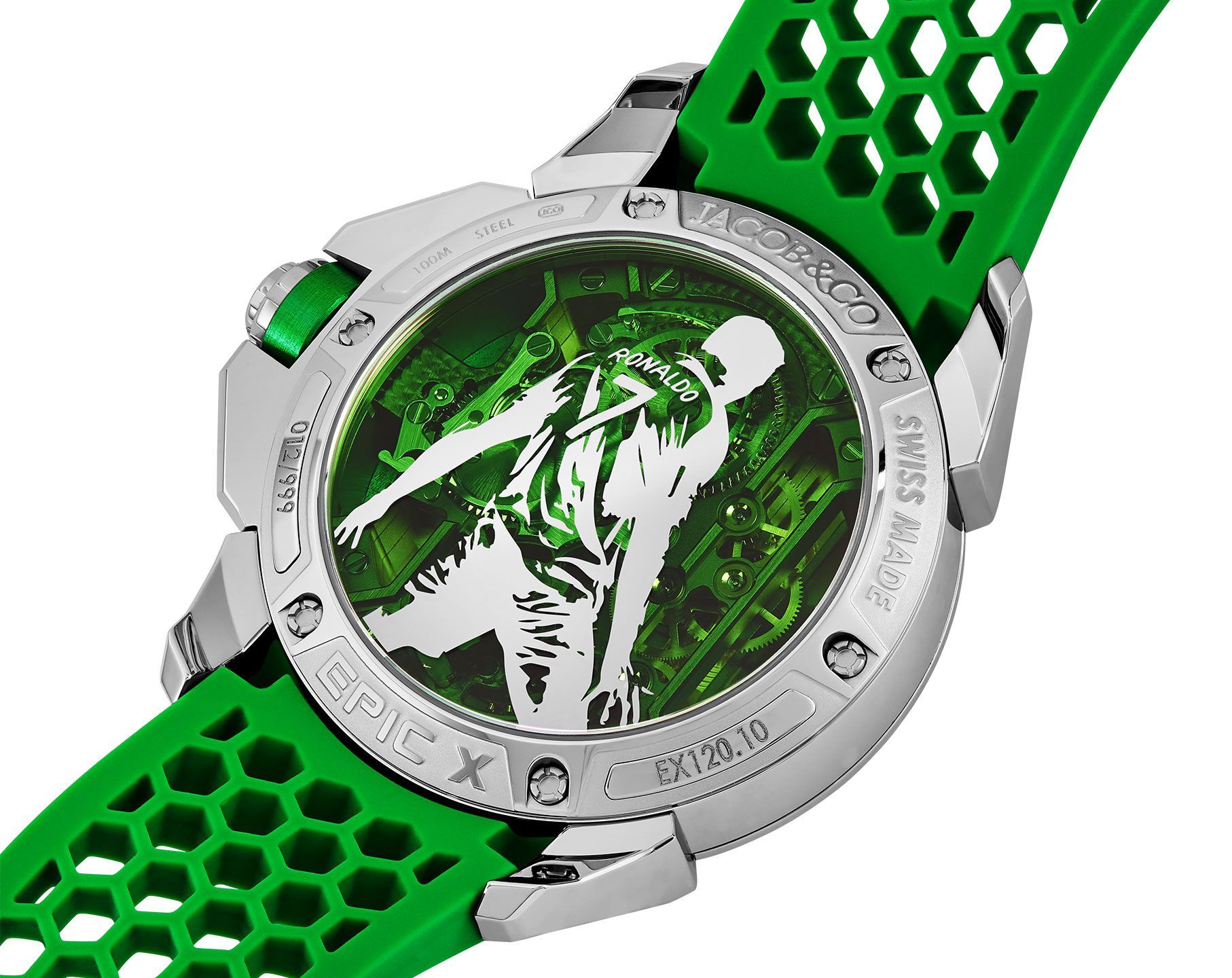 JACOB & CO – CR7 STAINLESS STEEL – GREEN