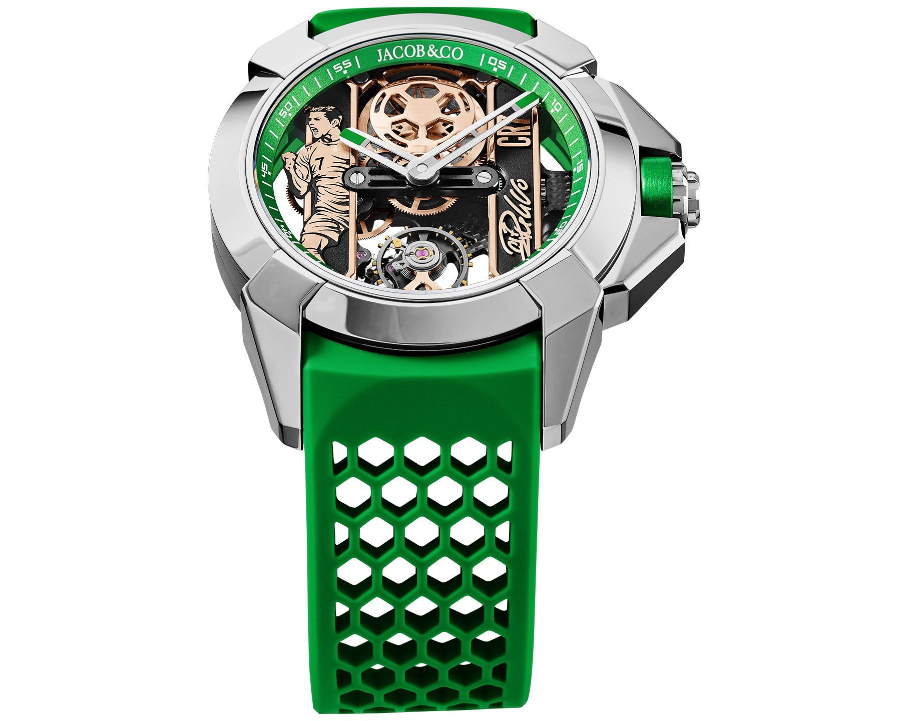 JACOB & CO – CR7 STAINLESS STEEL – GREEN