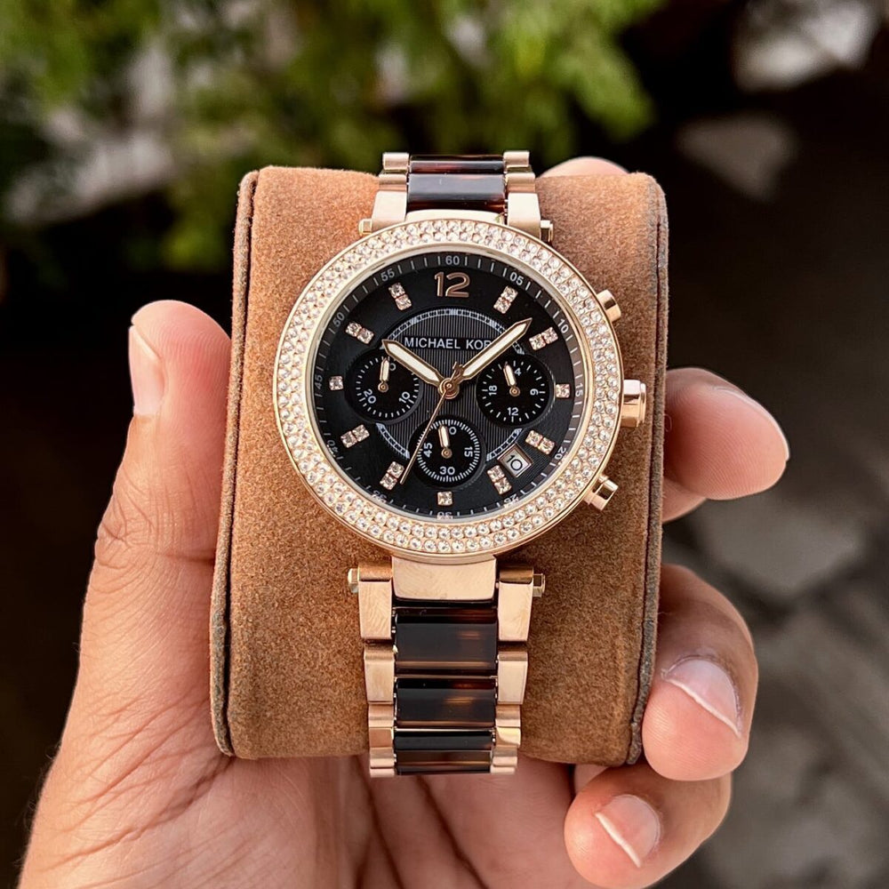 Michael Kors Bradshaw Chronograph Tortoise Shel