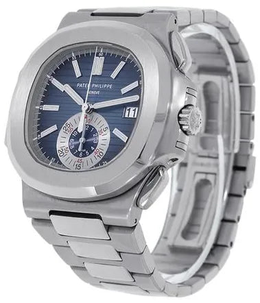 Patek Phillipe Nautilus Silver and Blue