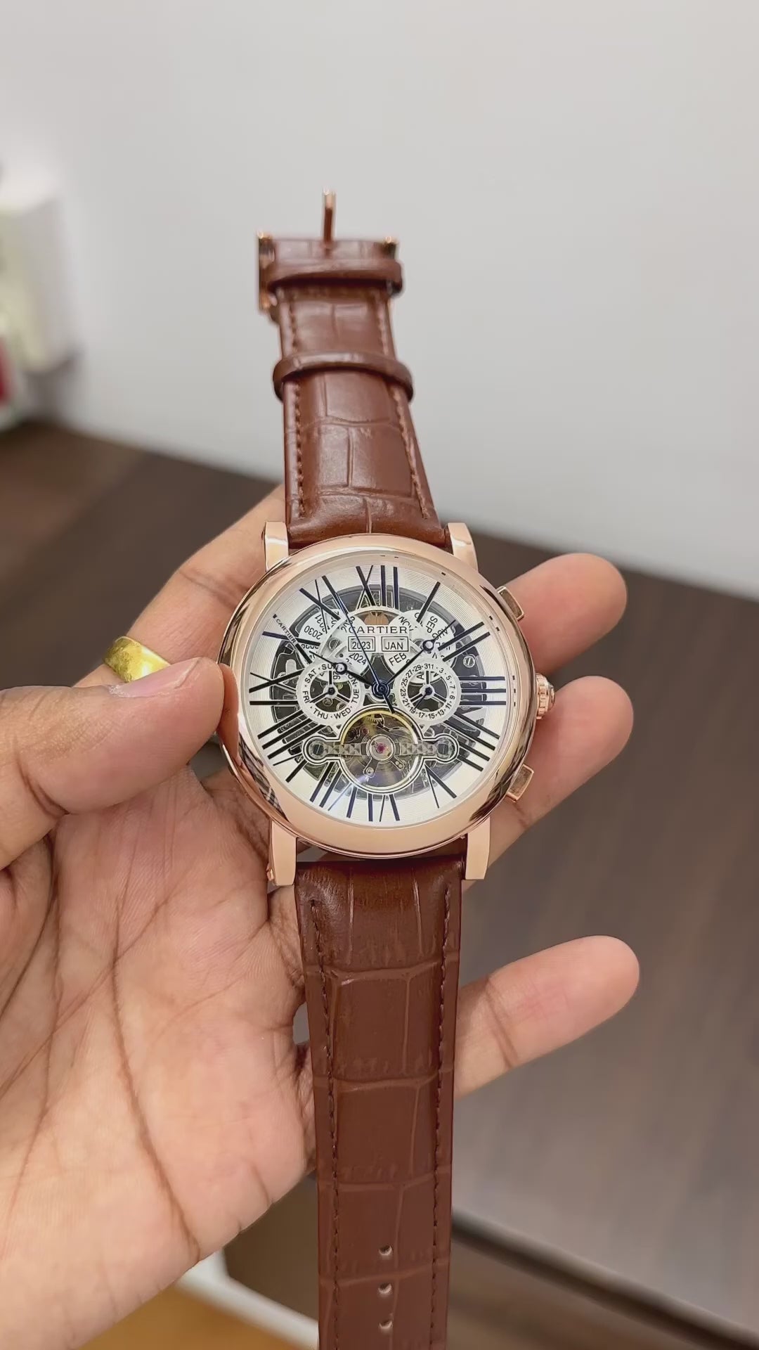 Cartier Automatic Premium Open Heart Collection Live 💯