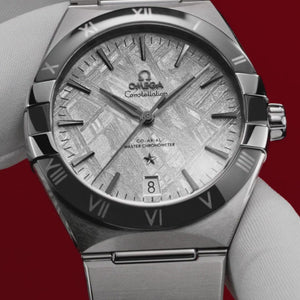 Omega Constellation Automatic Back Open Black