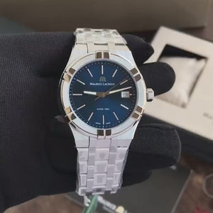 Maurice Lacroix Aikon Quartz 40mm Authentic Stainless Steel Blue Dial