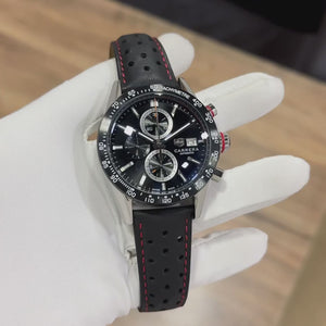 Tag Carrera, black leathe  Luxurious timepiece 🤩