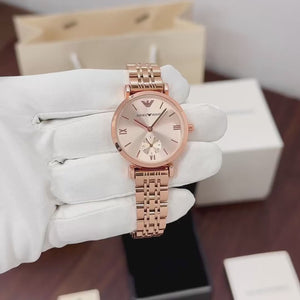 Emporio Armani Rose Gold Elegant And Decent Dial