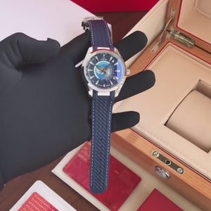 Omega Seamaster Aqua Terra Blue Japanese Automatic Mens Watch
