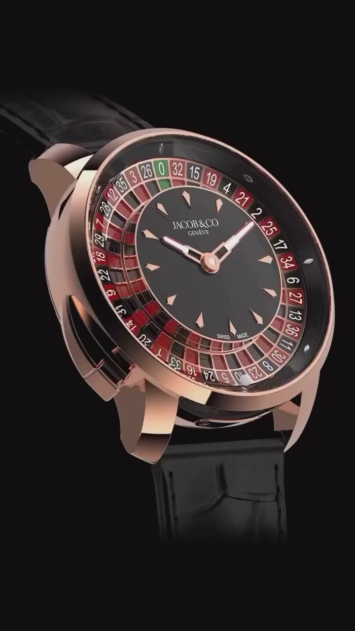 Jacob & Co. Casino Tourbillon Rose Gold Swiss Made Men’s Watch