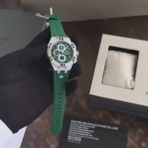 Maurice Lacroix Aikon Quartz Chronograph Green Authentic Mens Watch
