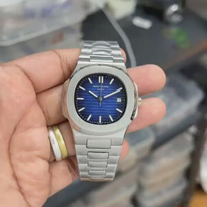 Patek philippe Tiffany & Co Navy  Blue Dial Nautilus Automatic