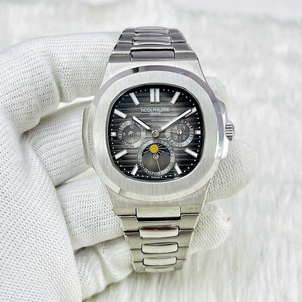 Patek Philippe Nautilus GMT DAY-MONTH Steel Swiss Automatic Watch