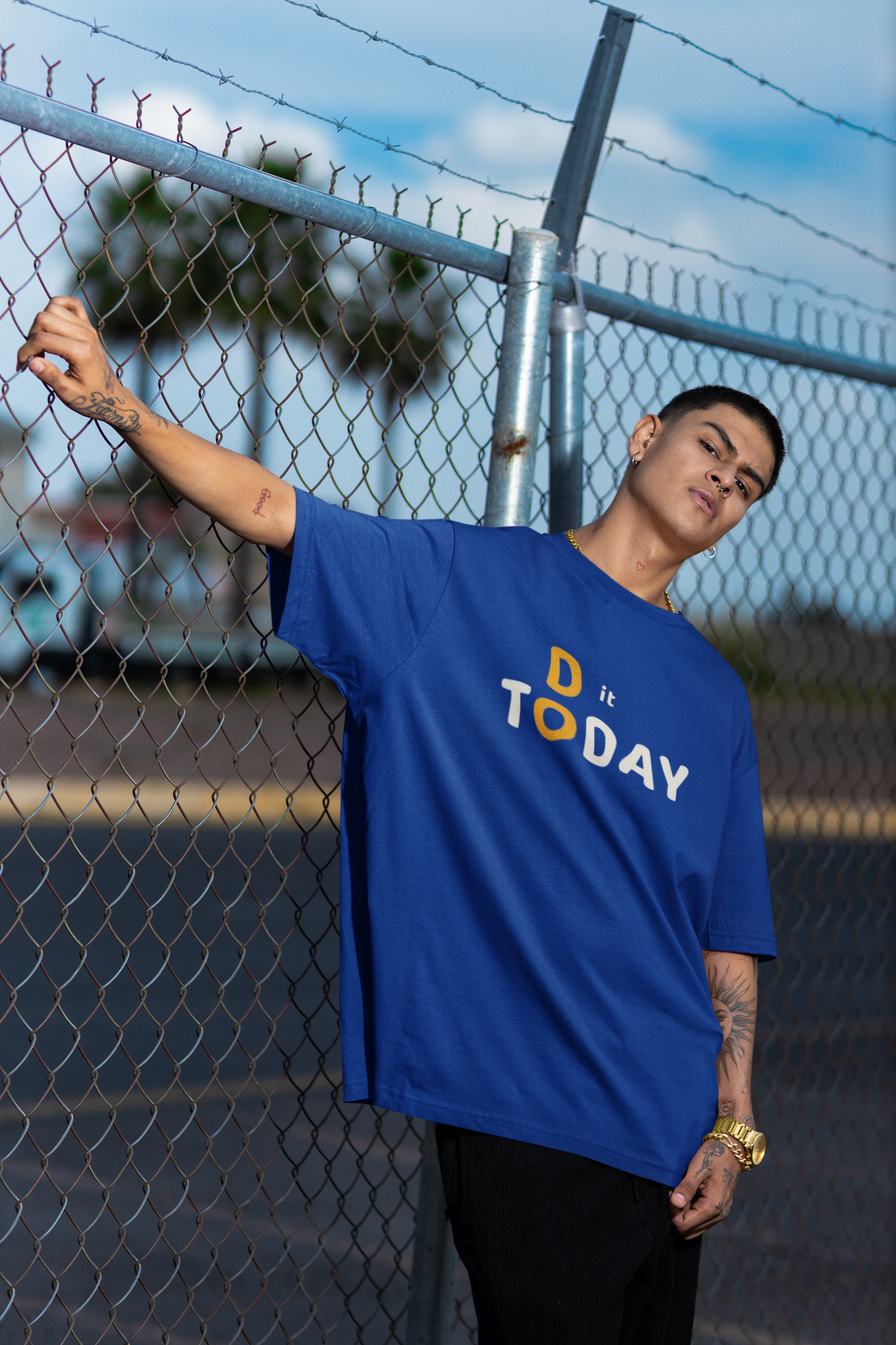 DO IT TODAY Oversized Tshirt — zoomed view