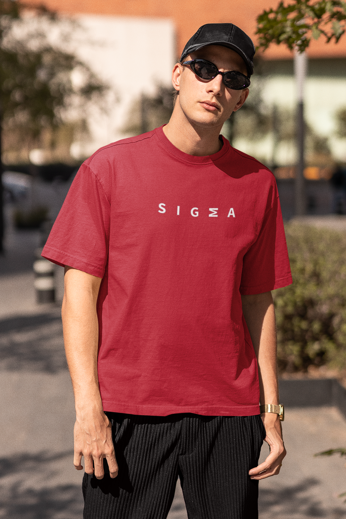 Sigma Oversized Tshirt — zoomed view