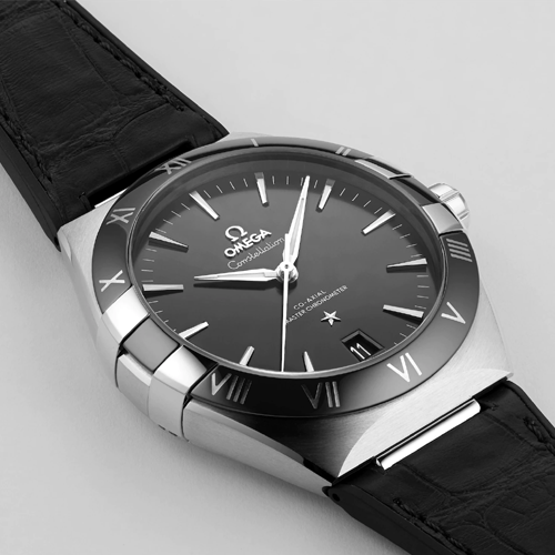 Luxury watch constellation co axial master chronometer 41 mm black