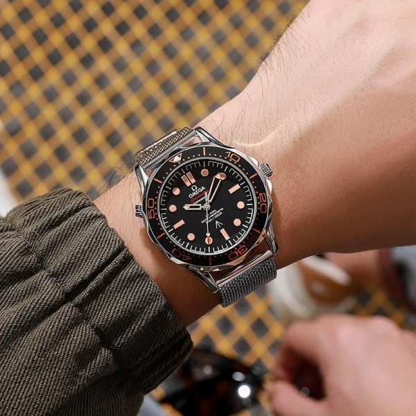 Omega Seamaster Diver Watch — zoomed view