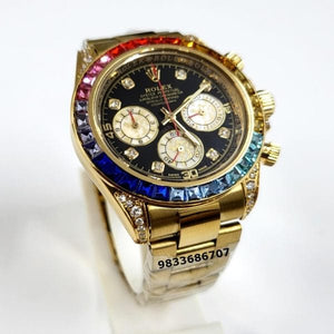 Rolex Daytona Rainbow High Quality Chronograph Watch - llavea