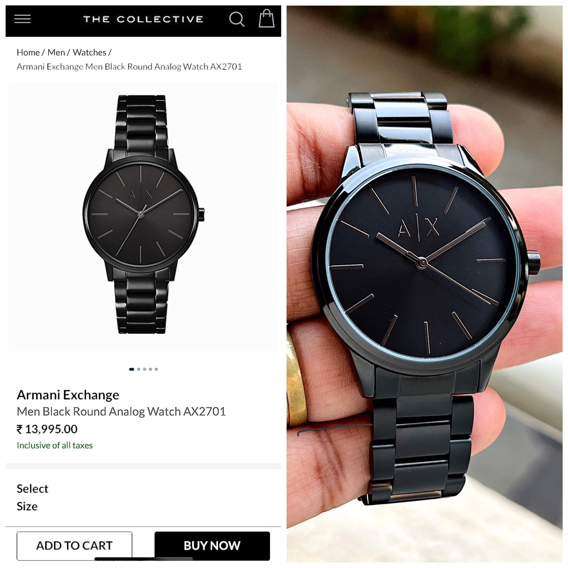 Armani Exchange Z-Black Series