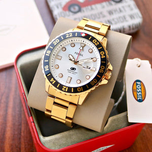 Fossil GMT Gold Series