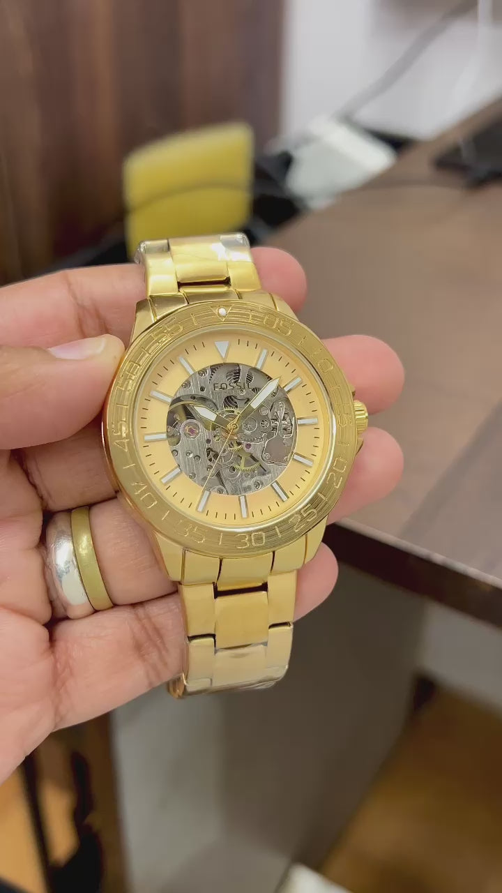 Fossil Bronson Automatic Gold