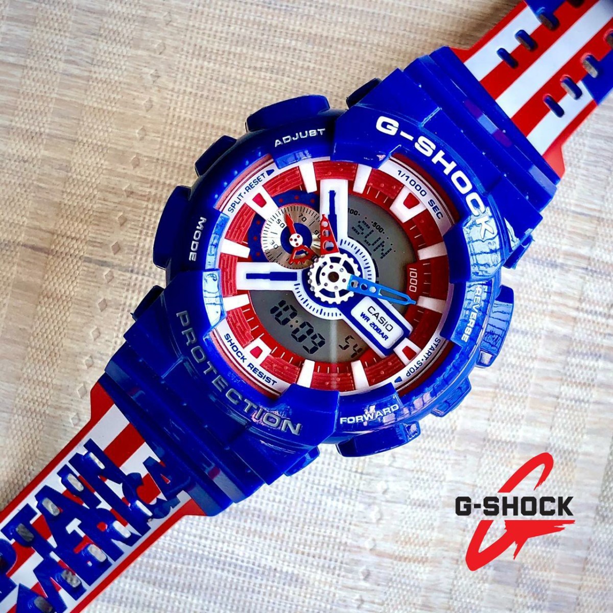 G-shock Marvel edition — zoomed view