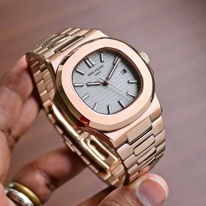 Patek Philippe Nautilus mens watch — zoomed view